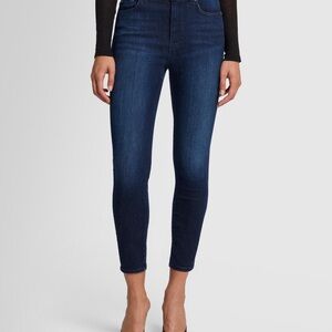 7 For All Mankind High Waist Ankle Gwenevere Blue Jeans